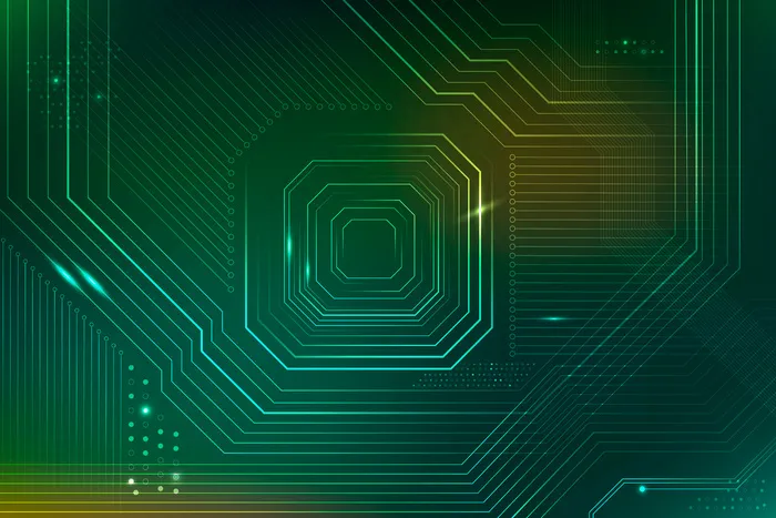 绿色未来微芯片背景矢量数据数字转换eps,ai矢量模版下载