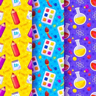 返校蜡笔与科学模式