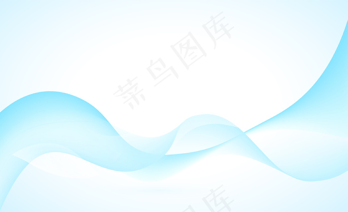 带抽象波的蓝色背景eps,ai矢量模版下载