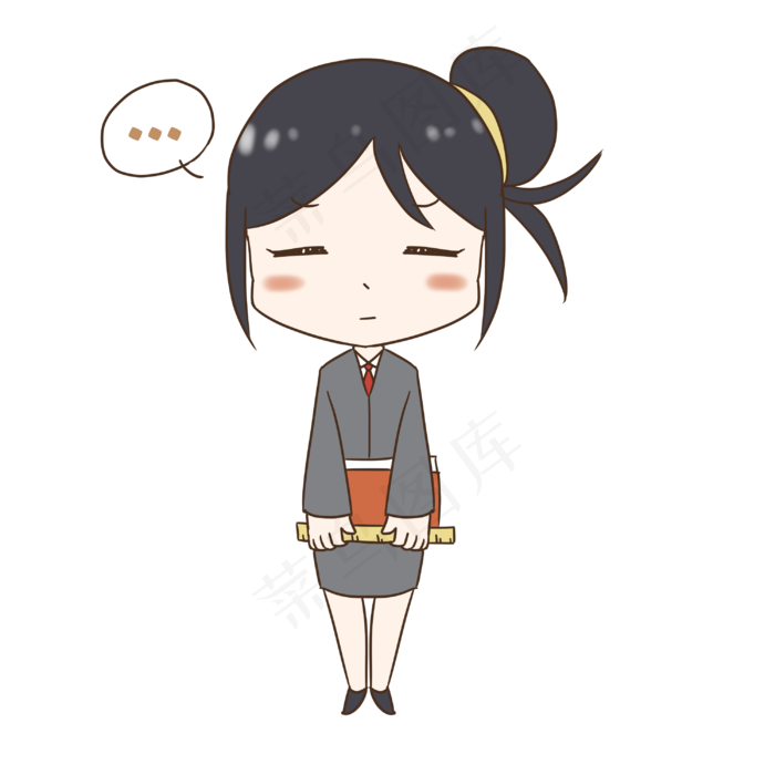 老师想事情表情包(3000X3000(DPI:300))psd模版下载