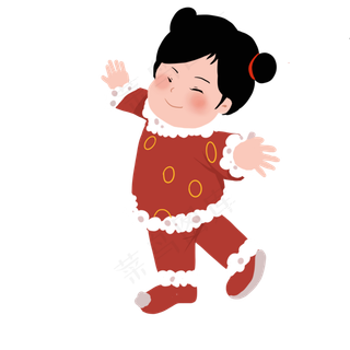 新年元旦春节福娃