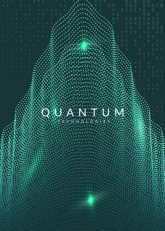 抽象技术视觉。数字技术背景。面向行业的人工智能、深度学习和大数据概念