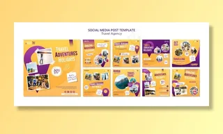 旅行社社交媒体帖子模板
