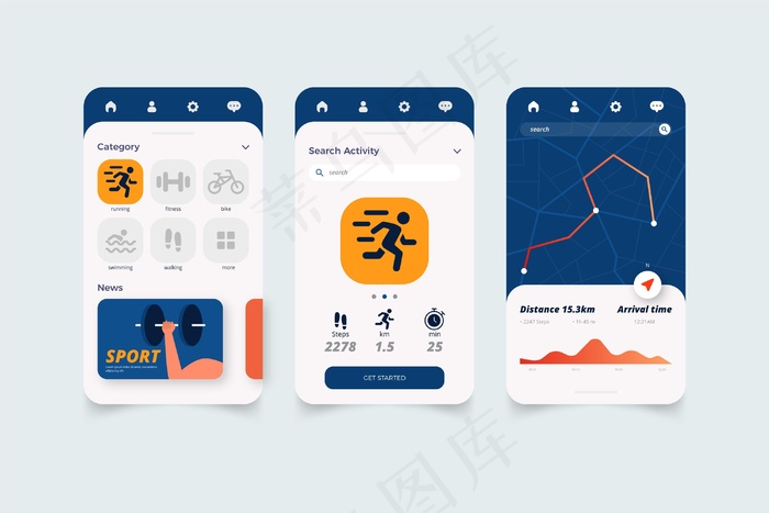 训练跟踪器应用程序eps,ai矢量模版下载
