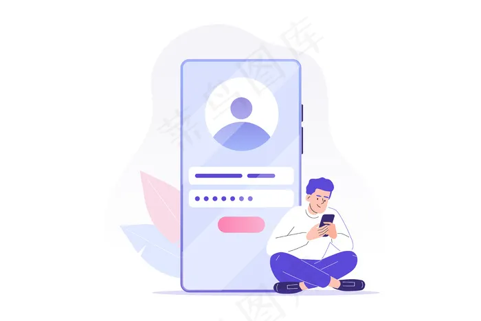 网上注册和注册的概念与人的性格eps,ai矢量模版下载