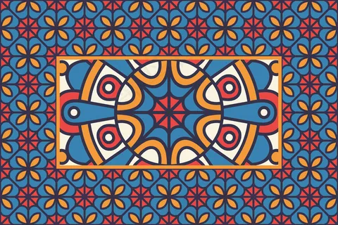 带有几何元素的简单背景