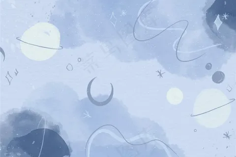 单色水彩壁纸 单色水彩壁纸