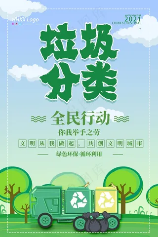 垃圾分类设计展板