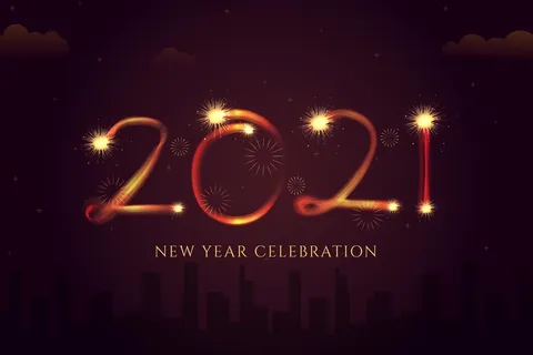 烟花2021年新年背景 烟花2021年新年背景