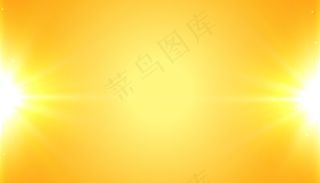 黄色背景，具有闪亮的发光效果