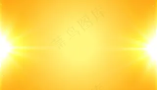 黄色背景，具有闪亮的发光效果