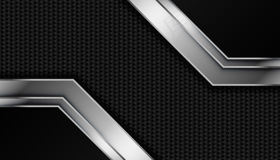 碳纤维纹理与金属线条