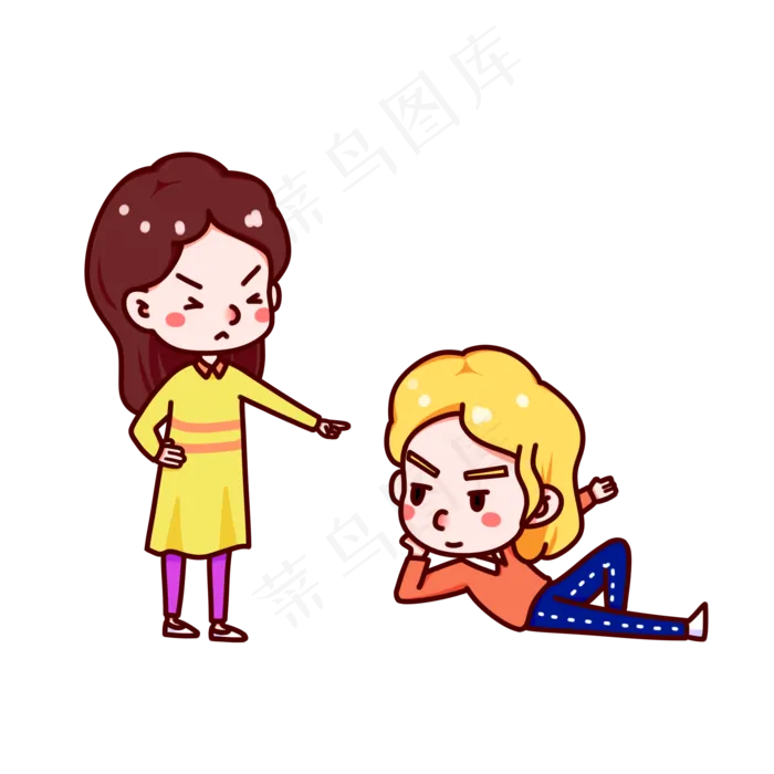 情人节小可爱生气(2000X2000(DPI:299))psd模版下载