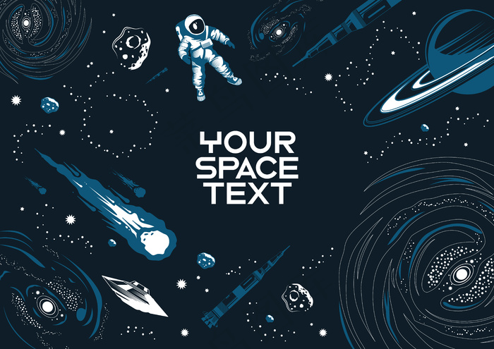 宇宙背景eps,ai矢量模版下载