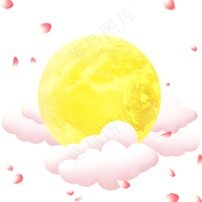 装饰图案中秋节月亮