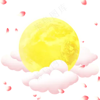 装饰图案中秋节月亮