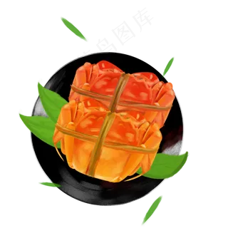 金秋大闸蟹免扣png元素