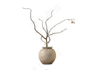 中国风古典花瓶免扣素材