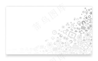 科技、图标背景、登陆页面概念。矢量图