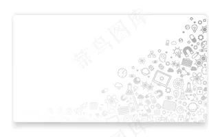 科技、图标背景、登陆页面概念。矢量图