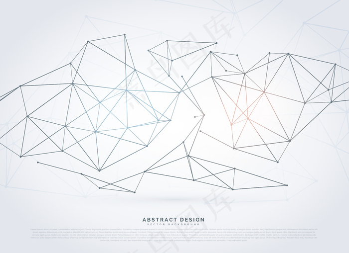 具有多边形形状的现代背景