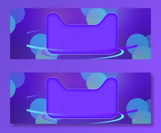双12天猫狂欢节紫色banner