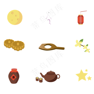 中秋元素图标