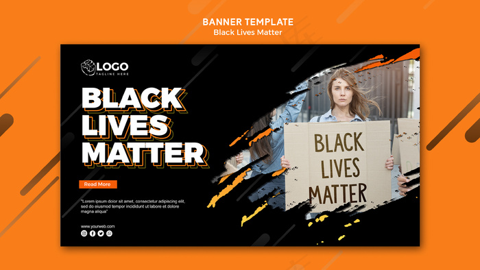 黑色生命物质横幅banner模板