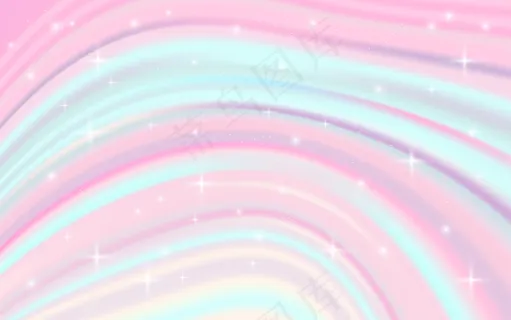 梦幻银河系背景与柔和的颜色