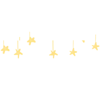 手绘卡通星星装饰免扣元素