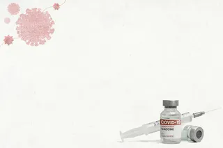 具有空白空间的冠状病毒疫苗治疗背景