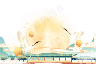 中国风国潮中秋节