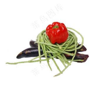 长豆角和灯笼椒