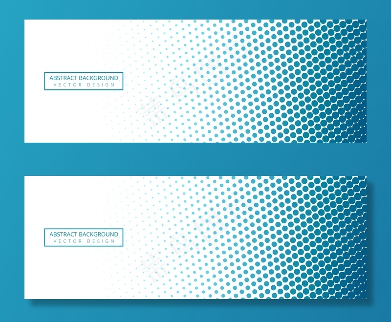 抽象的蓝白相间的条幅背景