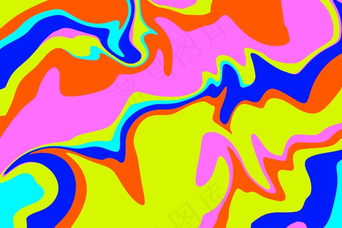鲜艳的色彩迷幻的背景