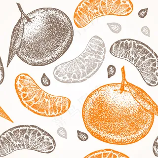 国语手绘素描背景图案。