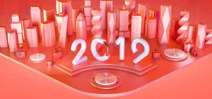 2019年新年红色的c4淘宝banner