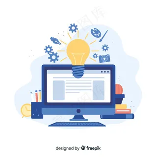 平面设计创意过程概念