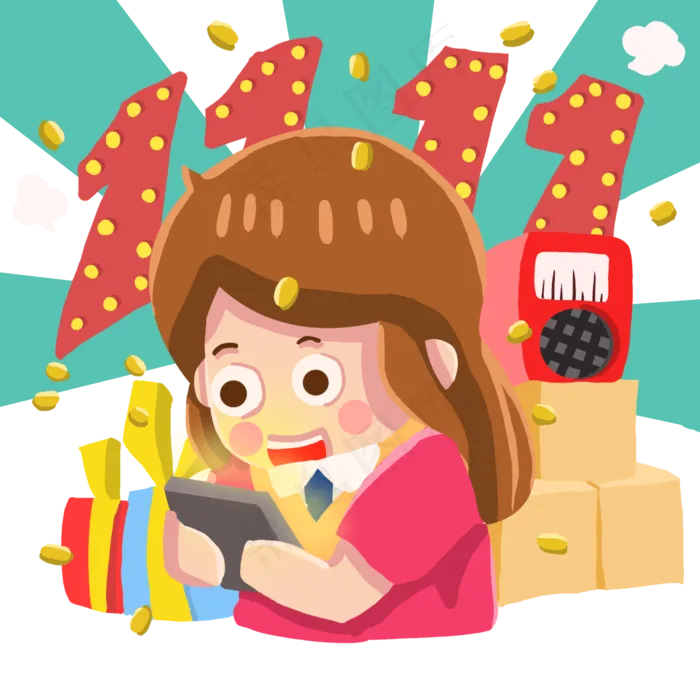 双十一优惠狂欢节(2000X2000(DPI:300))psd模版下载