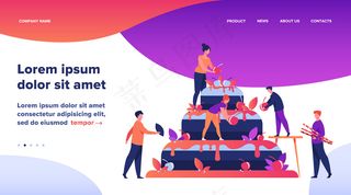 面包师在准备婚礼或生日蛋糕。