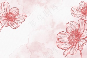 粉粉粉彩手绘背景