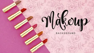 用口红化妆背景