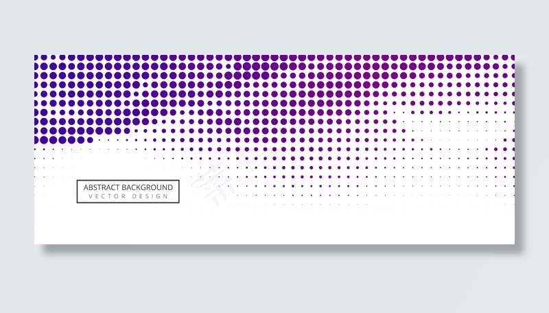 抽象半色调横幅banner设计