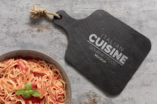 意大利美食菜单概念模型样机