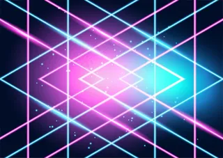 霓虹灯发光的技术路线，高科技未来抽象背景