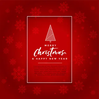红色圣诞卡庆祝背景