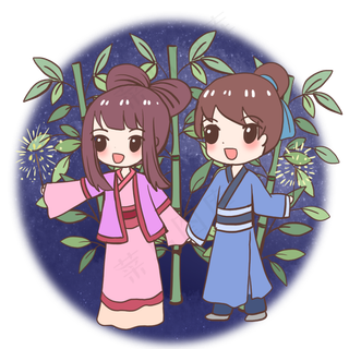 牛郎织女放烟火