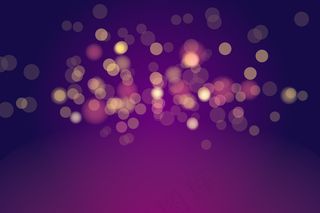 暗背景上的Bokeh灯光效果