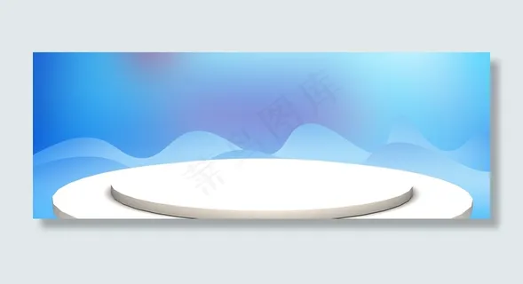 双十一母婴产品大促销卡通蓝色banner