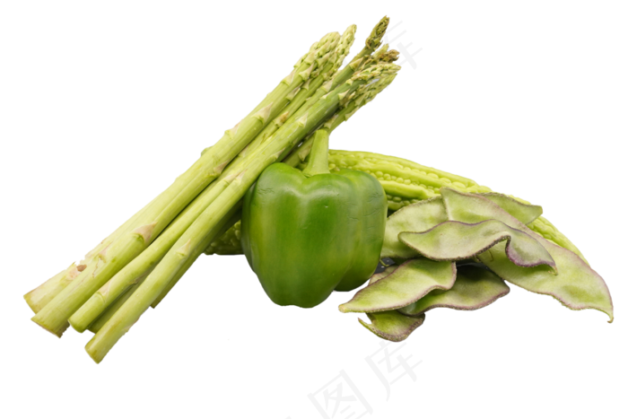 芦笋扁豆苦瓜菜椒